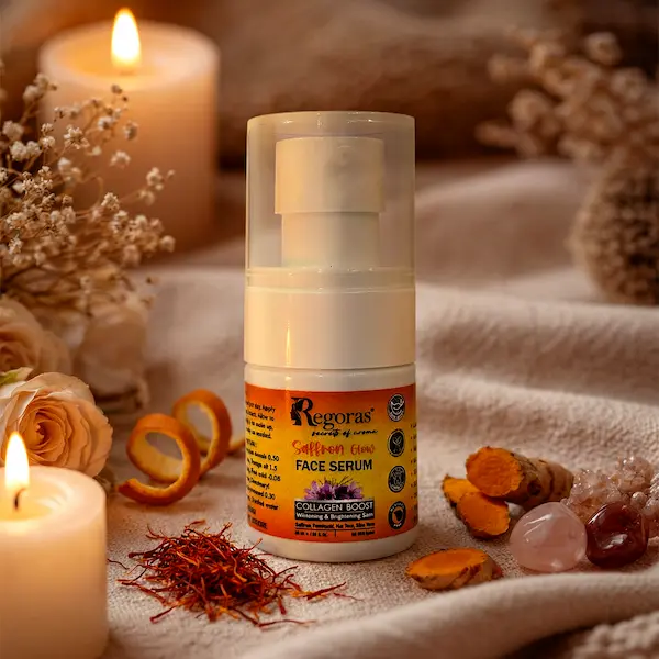 saffron glow face serum