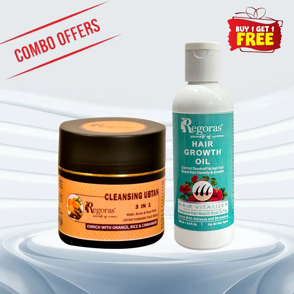 Face Wash and Hair Growth Oil combo