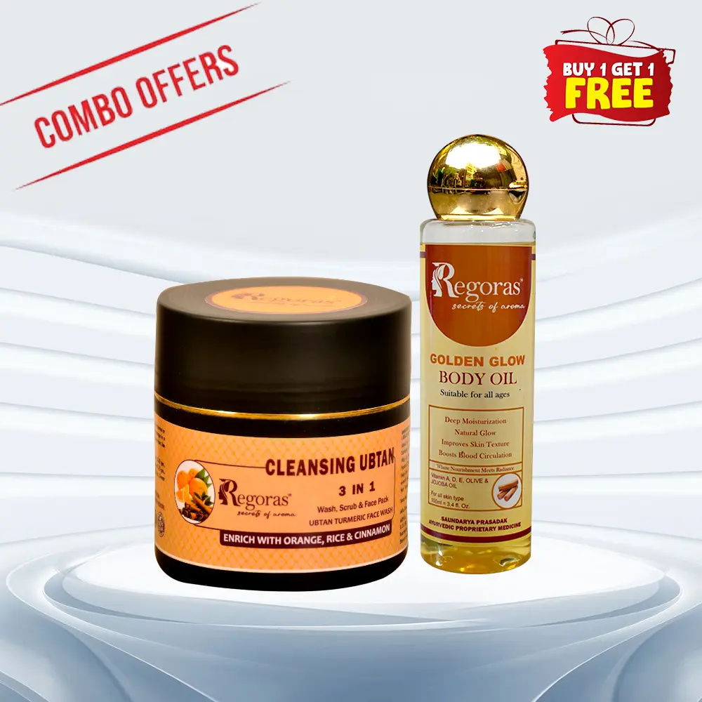 3-in-1Cleansing Ubtan Face Wash + Golden Glow Body Oil