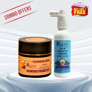 Hair Growth Serum and Ubtan Face Wash Combo