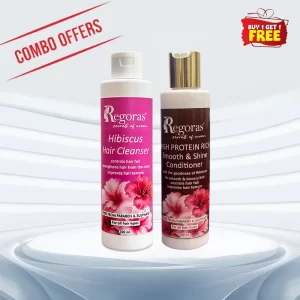 Hibiscus Hair Cleanser and High Protein Conditioner Combo