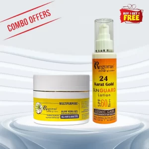 Aloe Vera Gel and Sun Guard Lotion Combo