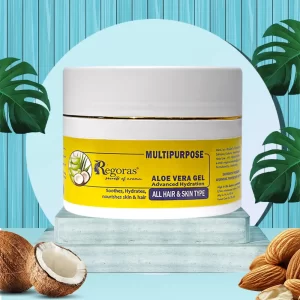 Multipurpose Aloe Vera Gel for Skin and Hair by Regoras