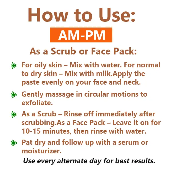 How to use Regoras 3 in 1 Cleansing Ubtan Face Pack