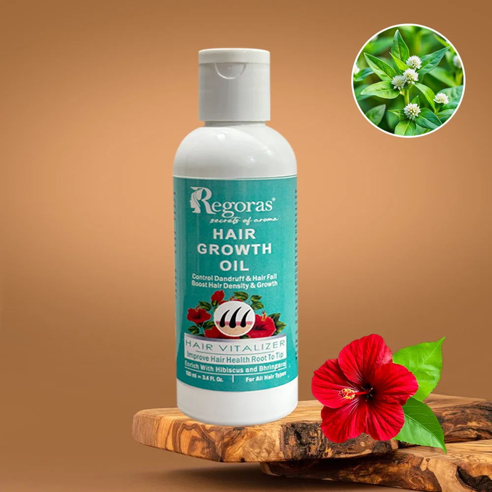 Herbal Hair Growth Oil bottle – Regoras