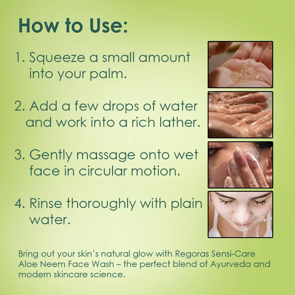 how to use Aloe Neem Face Wash