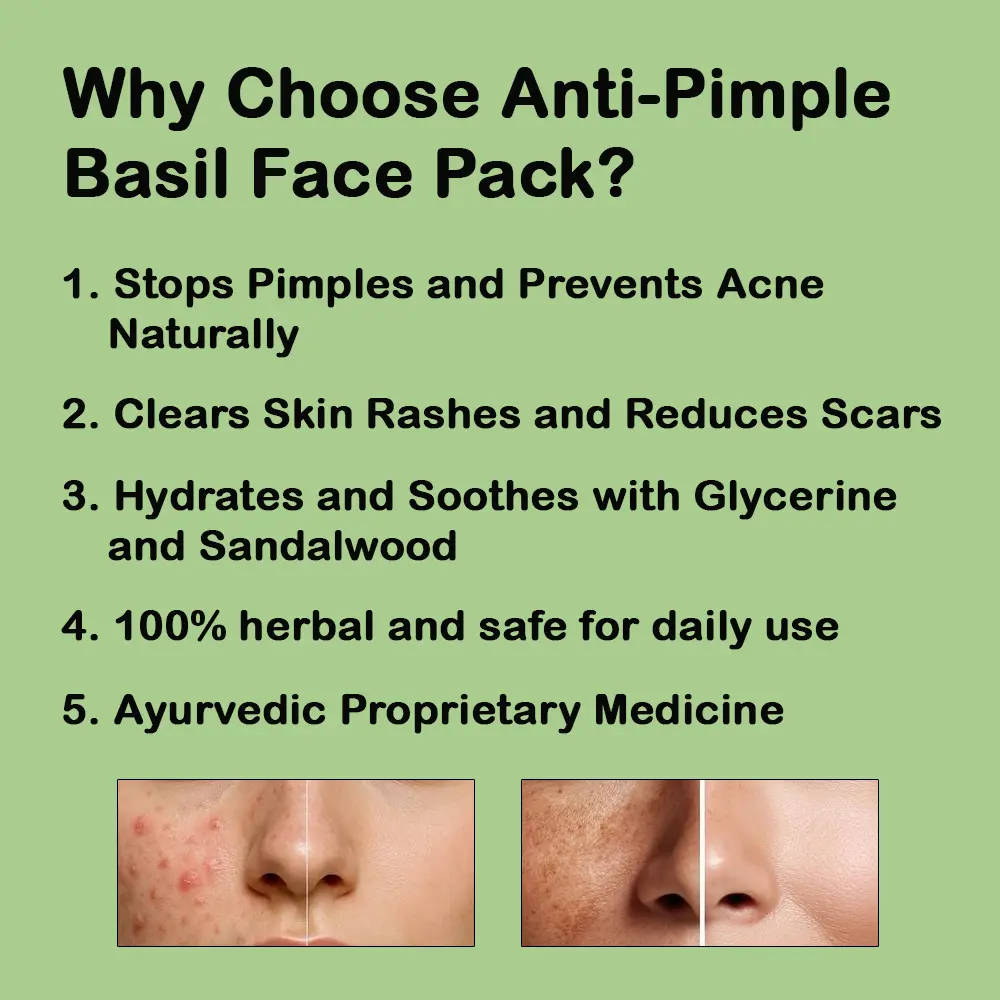 Why Choose Anti-Pimple Basil Face Pack